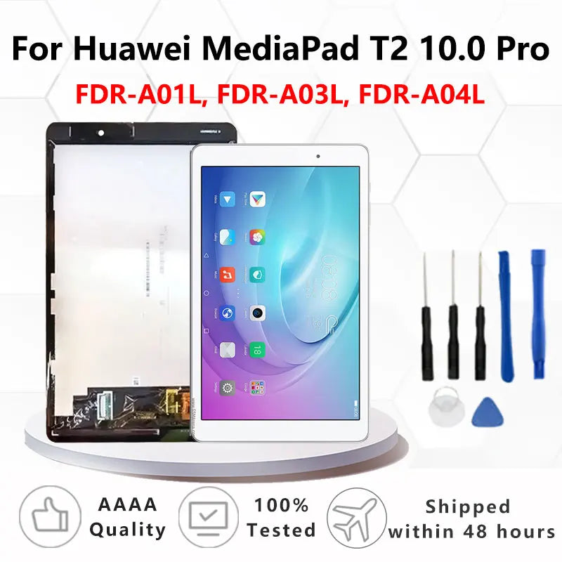 OEM For Huawei MediaPad T2 10 Pro FDR-A01L LCD FDR-A03L FDR-A04L LCD Display Touch Screen Digitizer Assembly Replacement Tablet repair parts