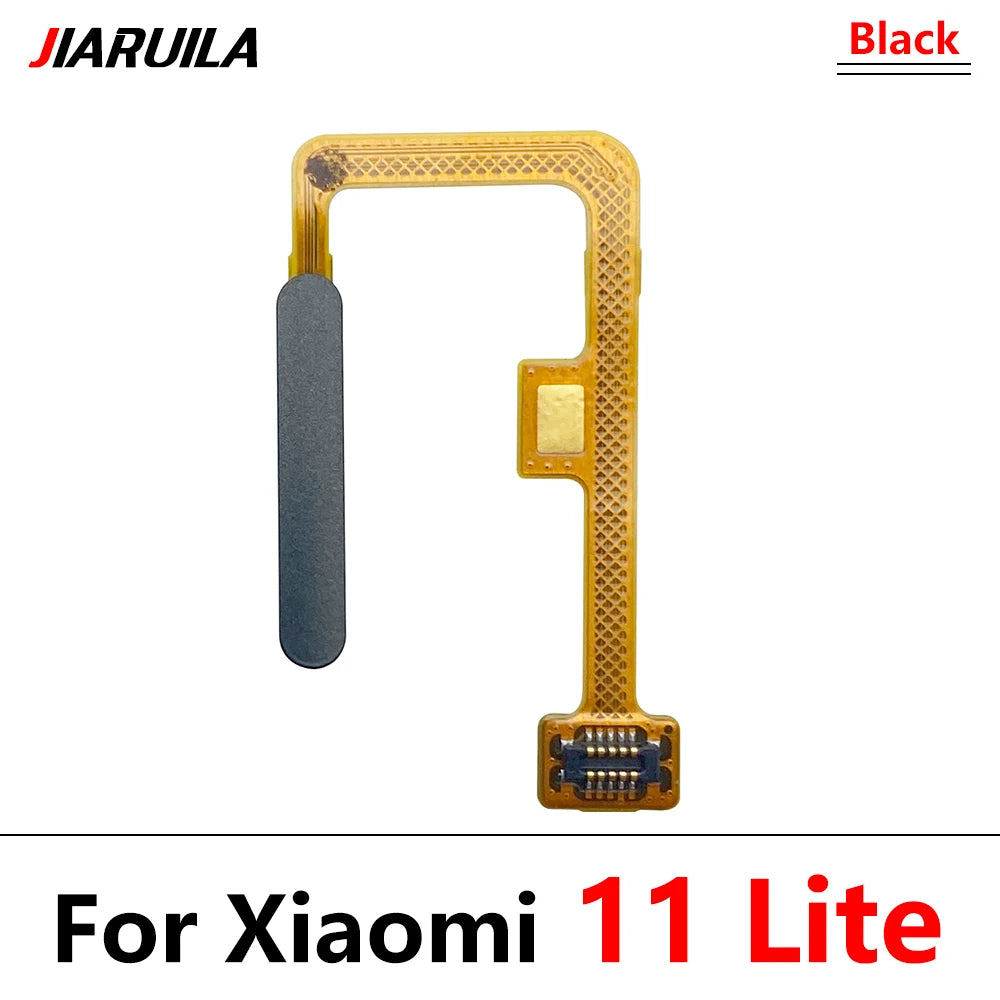 10Pcs/Lot,  Home Button FingerPrint Sensor Flex Cable Ribbon For Xiaomi Mi 11 Mi11 Lite Replacement Parts Xiaomi  Xiao mi phone repair parts