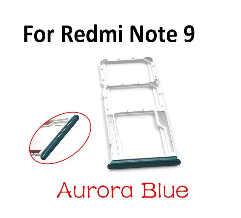 New SIM Card Tray Slot Holder For Xiaomi Redmi Note 7 9 9s 10 Pro Replacement Parts  Xiaomi  Xiao mi phone repair parts