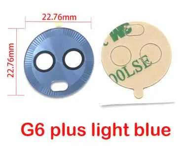 New For Motorola Moto G4 G5 G5s G6 G7 Play Plus Power Back Rear Camera Glass Lens With Sticker Replacement Motorola phone repair parts