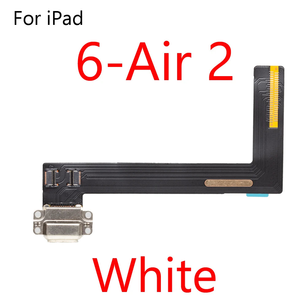 USB Charger Connector Port Plug Flex Cable For iPad 2 3 4 5 6 7 8 air Pro 9.7 10. 5 Power Charging Dock Port Flex Repair Parts  iPad repair parts