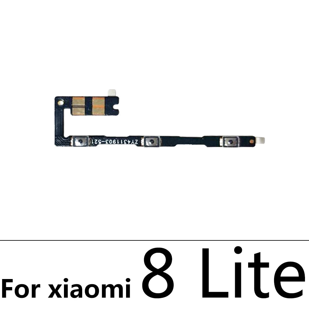 Power On Off Volume Side Button Key Flex Cable For Xiaomi Mi 8 9 se 11 Lite / Mi 9T 10T 10 Note 10 Pro Lite Replacement parts  Xiaomi  Xiao mi phone repair parts