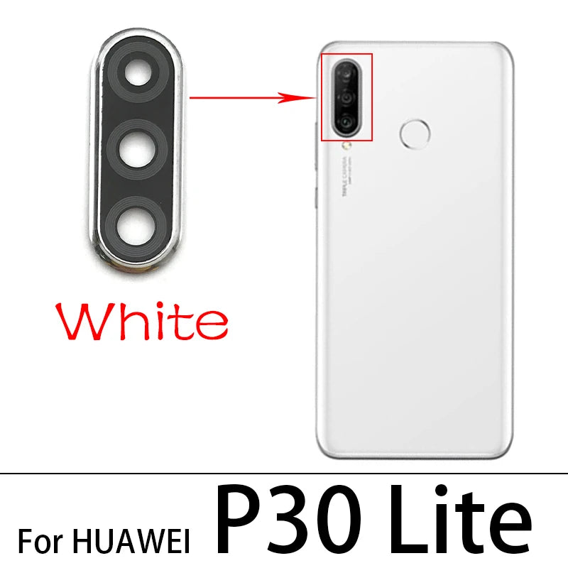 New Rear Camera Glass Lens Cover With Frame Holder For Huawei P30 / P30 Pro / P30 Lite Replacement Spare Parts Huawei phone repair parts