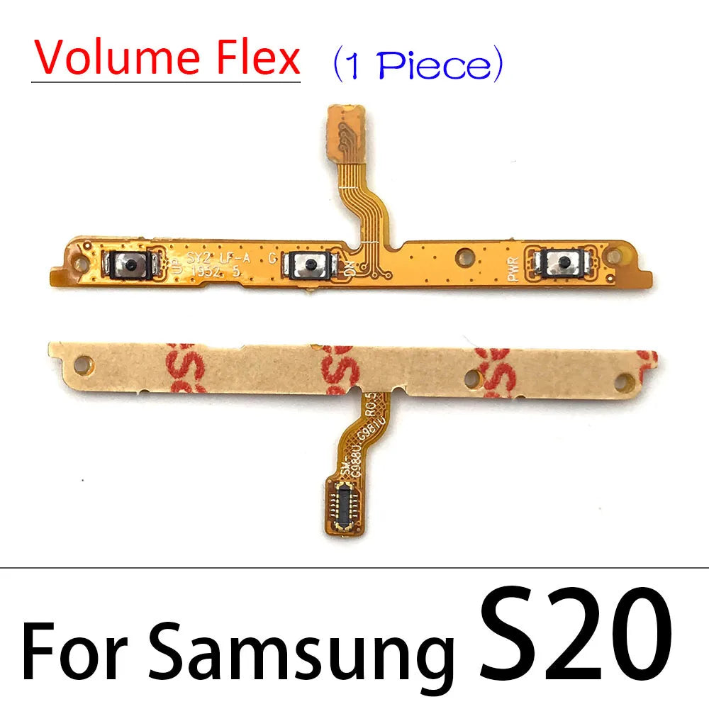 50Pcs, Power on/off Volume Key Button Flex Cable For Samsung S20 S21 S22 S23 Plus Ultra Fe Samsung phone repair parts