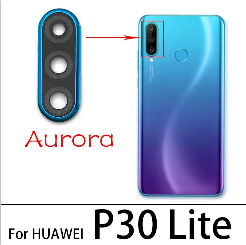 New Rear Camera Glass Lens Cover With Frame Holder For Huawei P30 / P30 Pro / P30 Lite Replacement Spare Parts Huawei phone repair parts