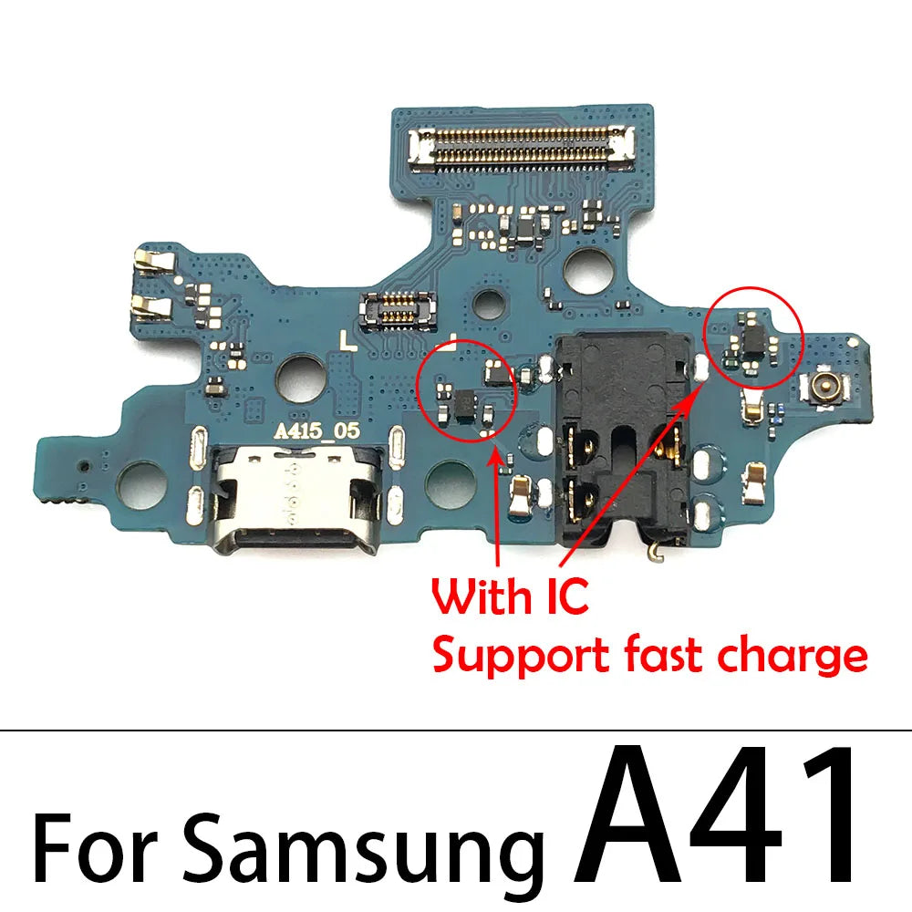 USB Charging Port Charger Board Flex  For Samsung A51 A11 A01 A21s A31 A41 A71 A21 A70s A10s A20s A30s A50s Charging Connector Samsung phone repair parts