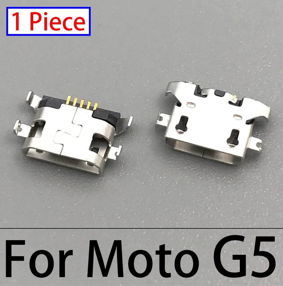 10Pcs USB Charging Port Connector Charge Jack Socket Plug Dock For Motorola Moto G9 G5 G5S G6 G7 Plus G8 Power Play Plus Lite Motorola phone repair parts