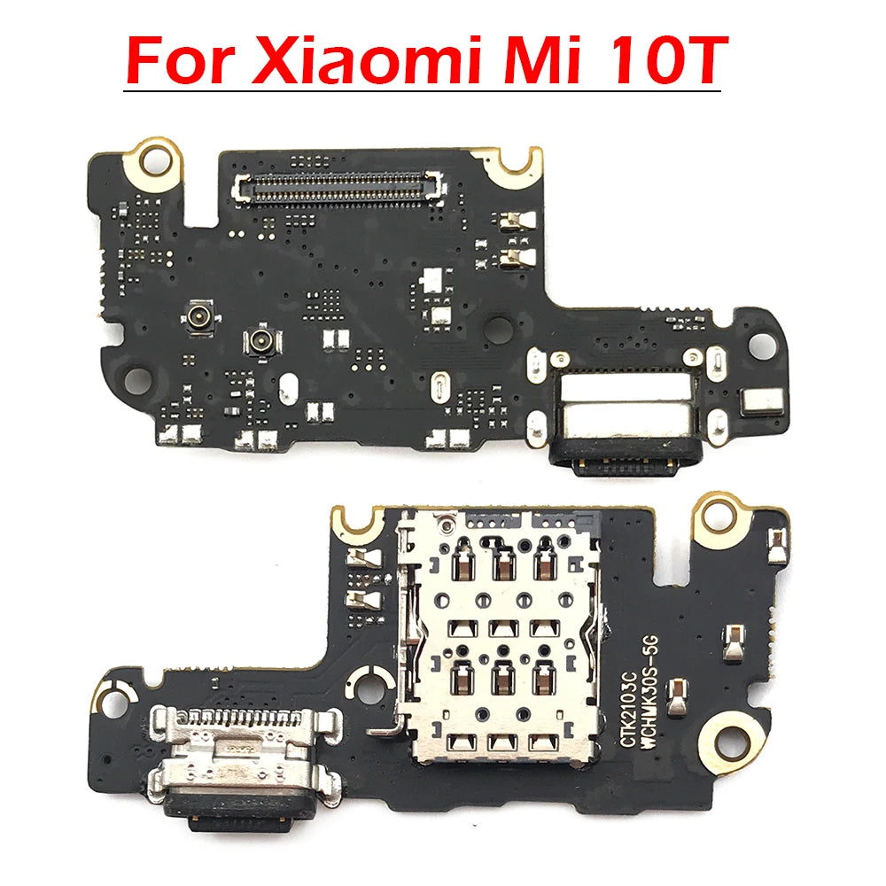 New USB Charging Port Board Flex Cable Connector Parts For Xiaomi Mi 8 9 9T 10T 10 11 12 Lite Pro Microphone Module  Xiaomi  Xiao mi phone repair parts