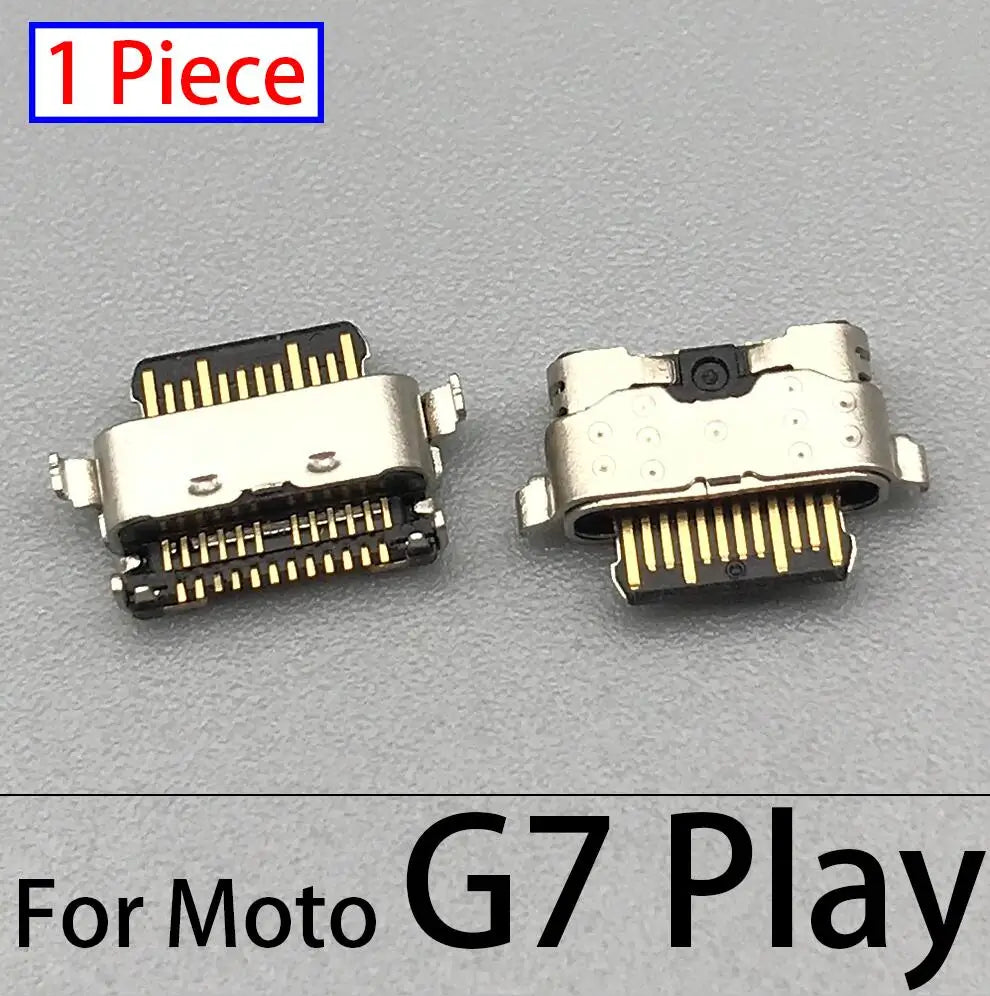 10Pcs USB Charging Port Connector Charge Jack Socket Plug Dock For Motorola Moto G9 G5 G5S G6 G7 Plus G8 Power Play Plus Lite Motorola phone repair parts