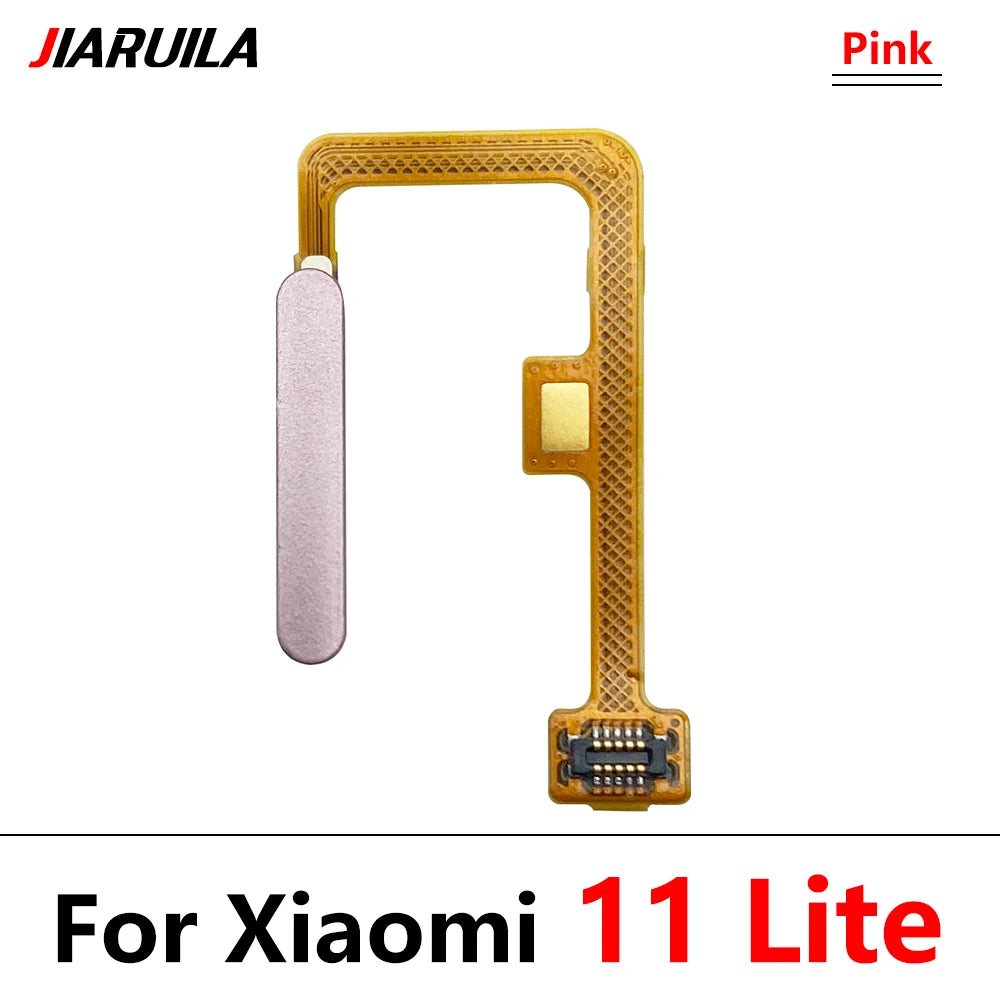 10Pcs/Lot,  Home Button FingerPrint Sensor Flex Cable Ribbon For Xiaomi Mi 11 Mi11 Lite Replacement Parts Xiaomi  Xiao mi phone repair parts