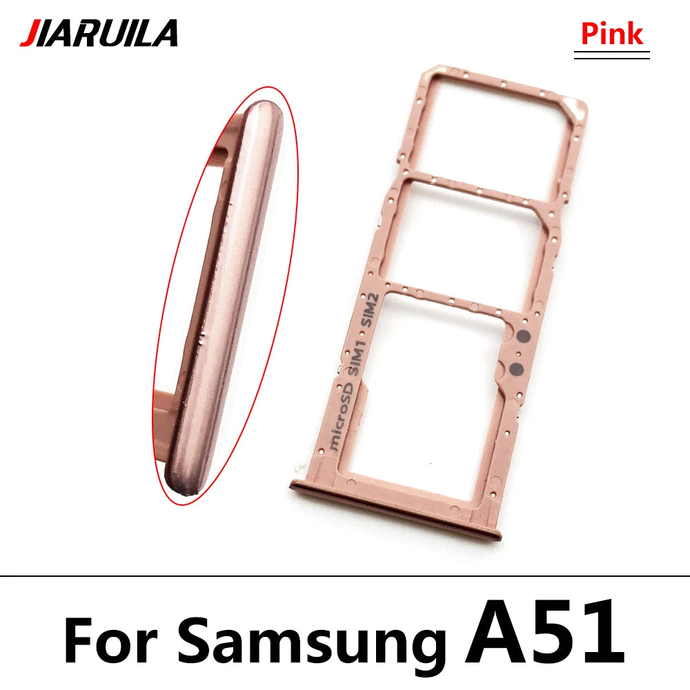 New For Samsung A12 A125F A31 A315F A51 A515F A71 A715F Dual SIM Card Tray Slot Holder Adapter Accessories Samsung phone repair parts