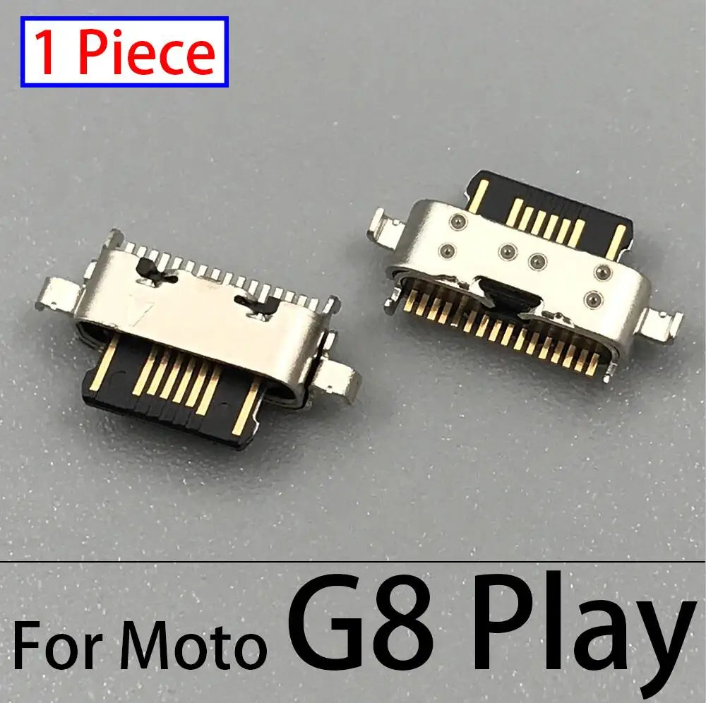 10Pcs USB Charging Port Connector Charge Jack Socket Plug Dock For Motorola Moto G9 G5 G5S G6 G7 Plus G8 Power Play Plus Lite Motorola phone repair parts