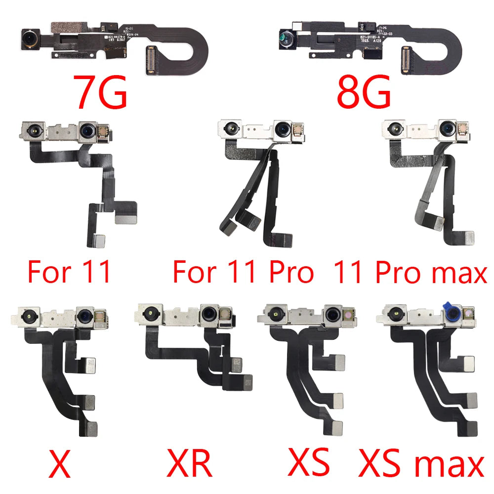 Small Front Camera For iPhone 7 8 Plus X XR XS Max 11 Pro max Proximity Sensor Face Front Camera Flex Cable Phone Repair Parts iPhone phone repair parts