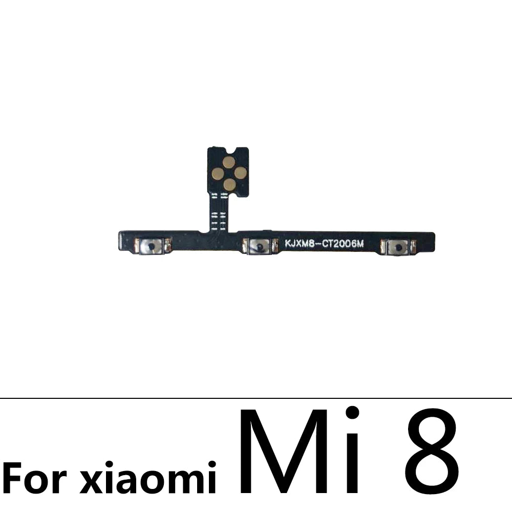 Power On Off Volume Side Button Key Flex Cable For Xiaomi Mi 8 9 se 11 Lite / Mi 9T 10T 10 Note 10 Pro Lite Replacement parts  Xiaomi  Xiao mi phone repair parts