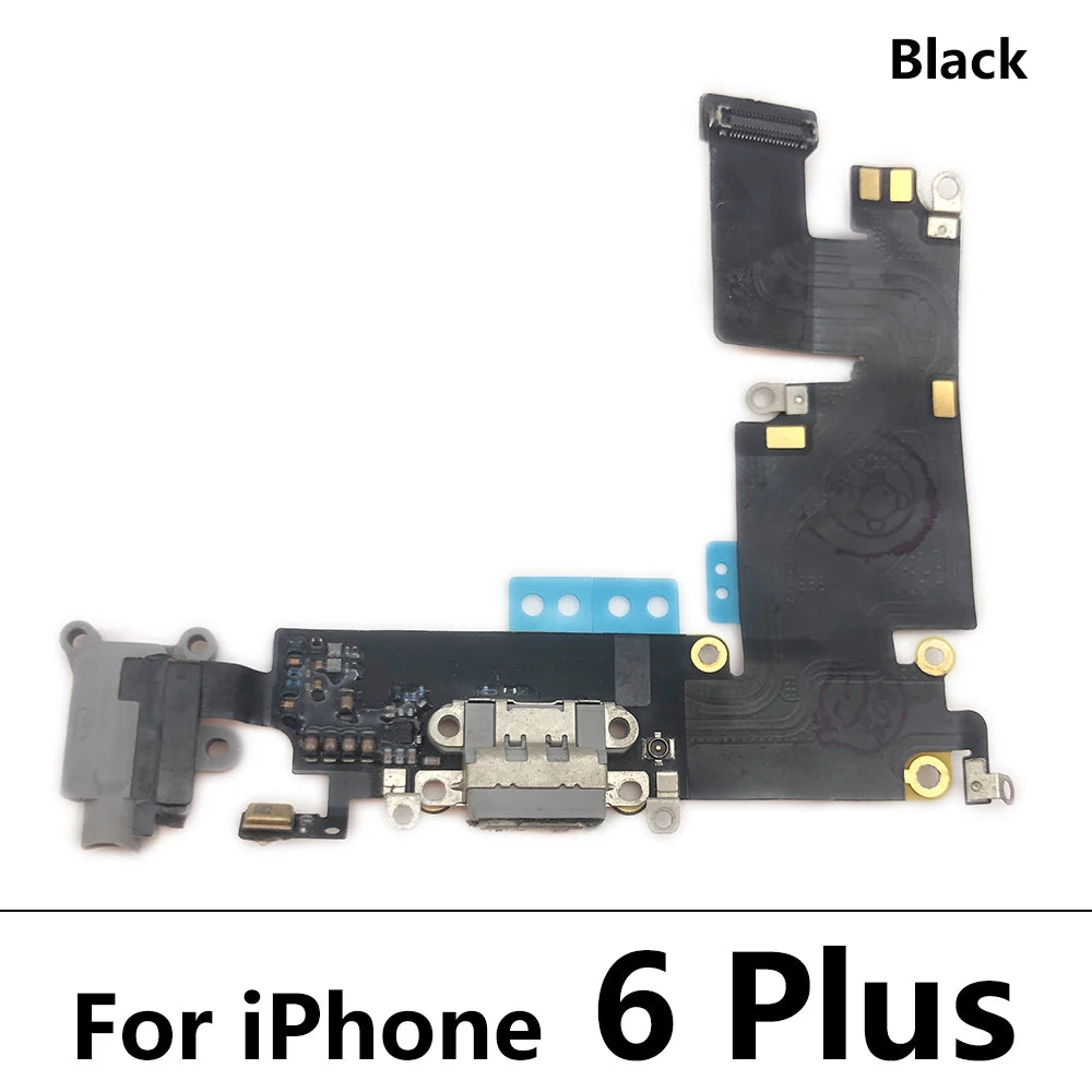10Pcs/Lot, USB Micro Charger Charging Port Dock Connector Microphone Board Flex Cable For Iphone 6 6G 6S 7 7G 8 8G Plus iPhone phone repair parts
