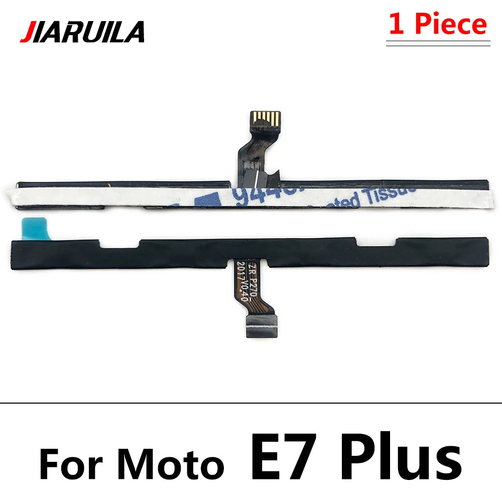 Power On Off Button Volume Side Key Flex Cable For Motorola Moto E13 E22 E32 E5 E6 E6s E7 Plus Power Play Go E20 E30 E40 Motorola phone repair parts