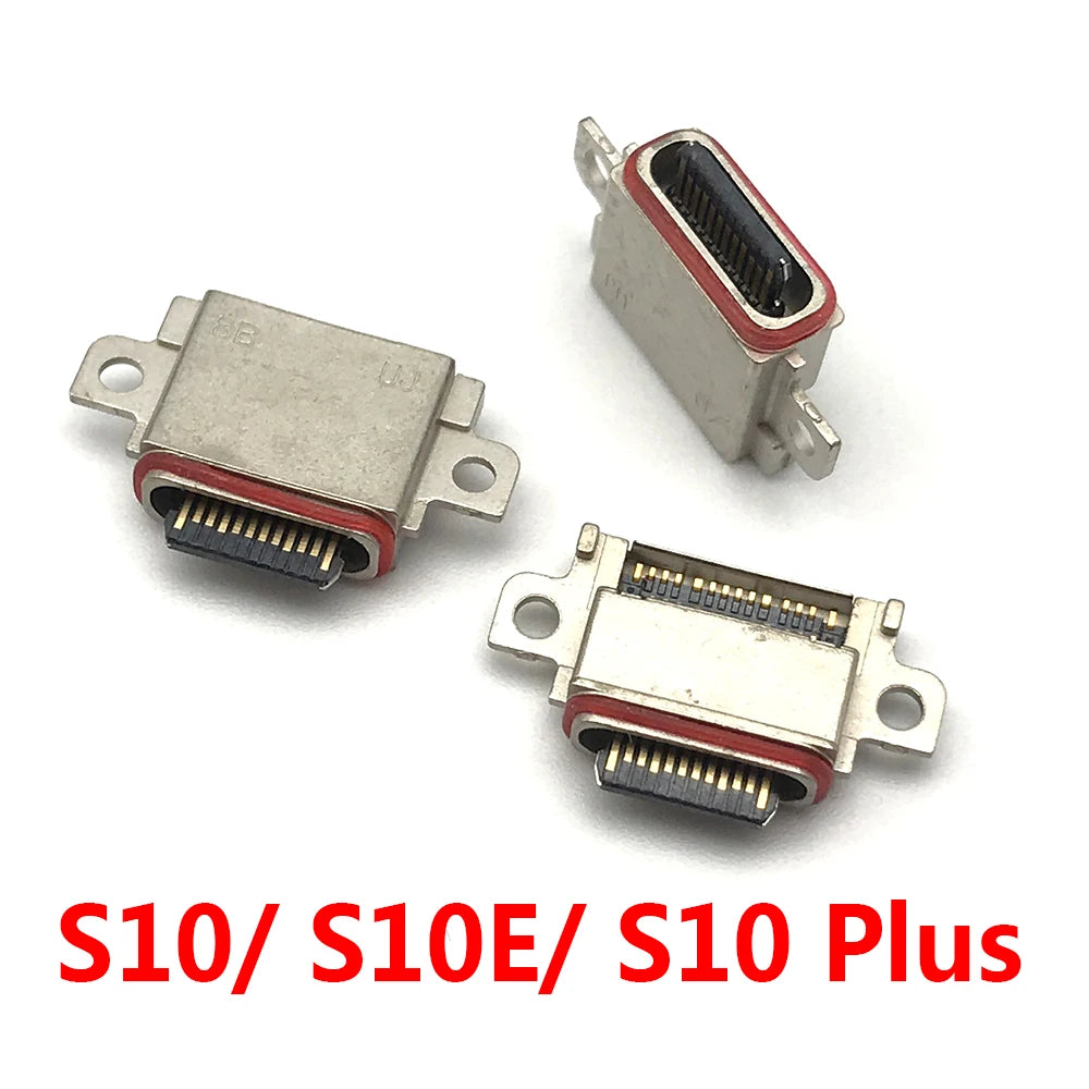 2Pcs, USB Connector Charging Port Jack Plug For Samsung S20 S10 S21 S22 S23 S24 S25 Plus Ultra S10e Samsung phone repair parts