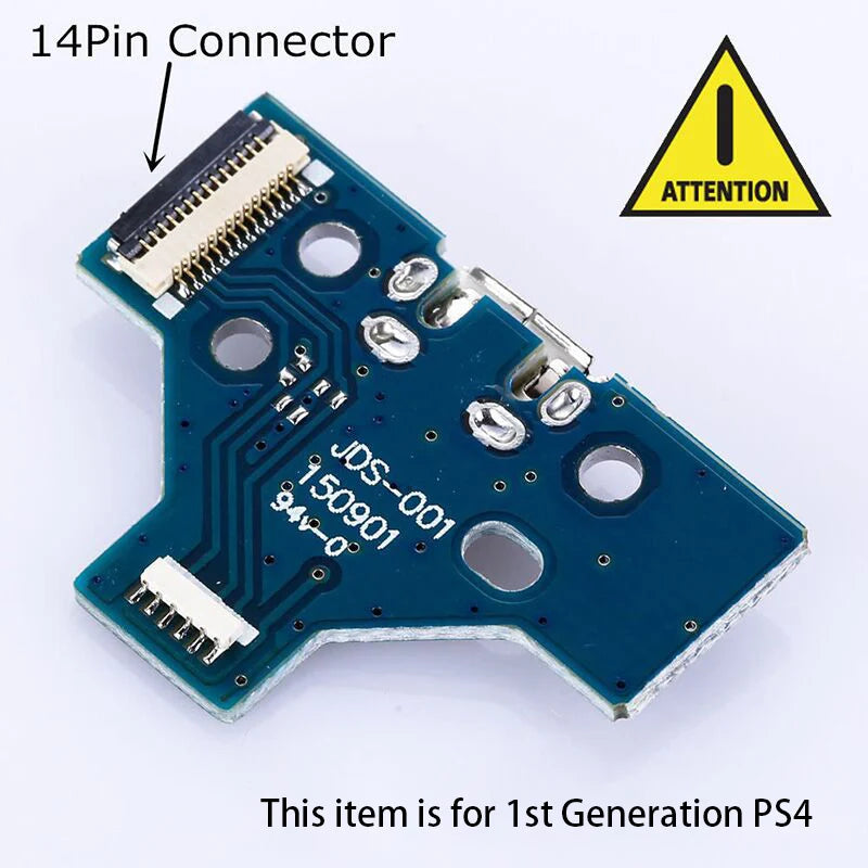 10 PCS PS4 USB Charge Port JDS-030/JDS-011 & 12 Pin, JDS-001 & 14 Pin, FJDS-055 & 12 Pin Connector Cable Replacement Game console repair parts