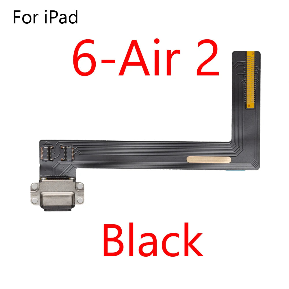 USB Charger Connector Port Plug Flex Cable For iPad 2 3 4 5 6 7 8 air Pro 9.7 10. 5 Power Charging Dock Port Flex Repair Parts  iPad repair parts