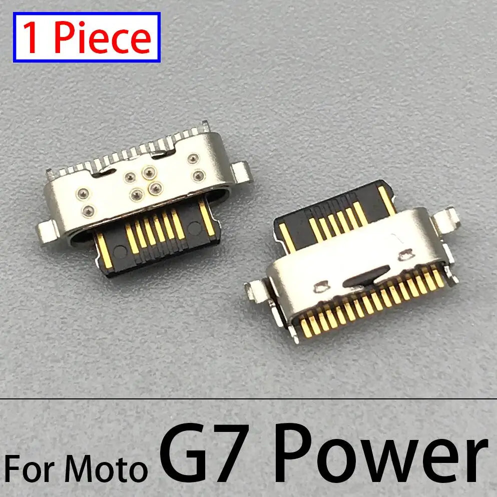 10Pcs USB Charging Port Connector Charge Jack Socket Plug Dock For Motorola Moto G9 G5 G5S G6 G7 Plus G8 Power Play Plus Lite Motorola phone repair parts