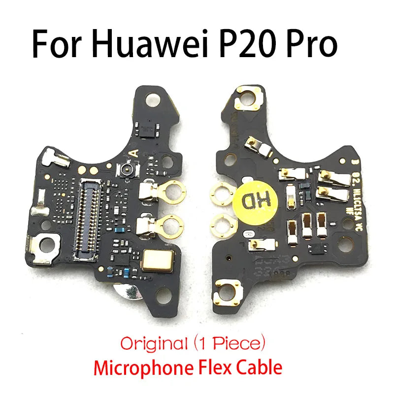 1Pcs SIM Slot Socket Holder Connector Card Reader Board Flex Cable + Microphone Flex Cable For Huawei Mate 10 20 P20 P30 Pro Huawei phone repair parts