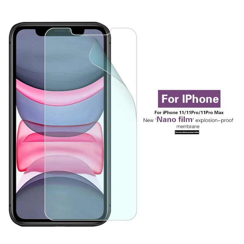 Clear Screen Protector Display Soft Nano Film For iphone 11/11 Pro/ 11 Pro Max Anti Explosion HD Protective Film (Not Glass) Sony phone repair parts