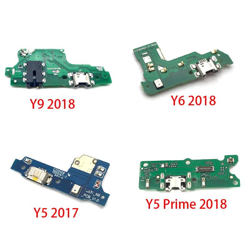 USB Charging Charge Connector Plug Dock Port Flex Cable For Huawei Y5 Y6 Y7 Y9 Prime 2017 2018 2019 Y6P Y6s Y7P Y8P Y9s Y7A 2020 Huawei phone repair parts