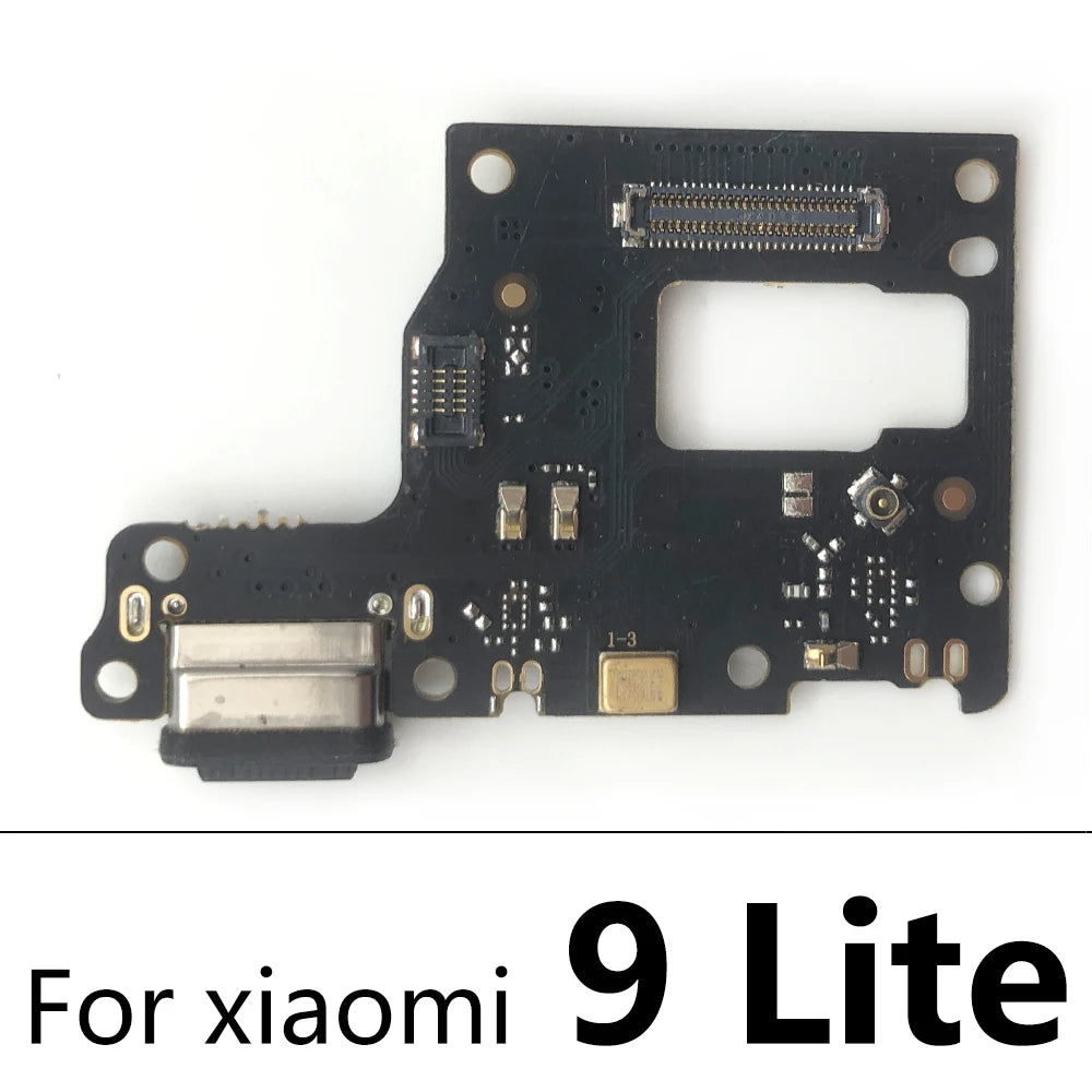 New USB Charging Port Board Flex Cable Connector Parts For Xiaomi Mi 8 9 9T 10T 10 11 12 Lite Pro Microphone Module  Xiaomi  Xiao mi phone repair parts