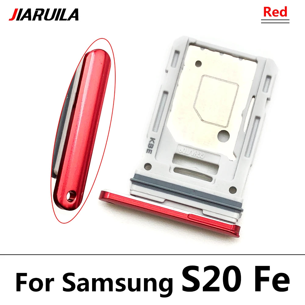 New For Samsung S21 S20 Plus Ultra Fe Dual SIM Card Slot SD Card Tray Holder Adapter Replacement Spare Parts Samsung phone repair parts