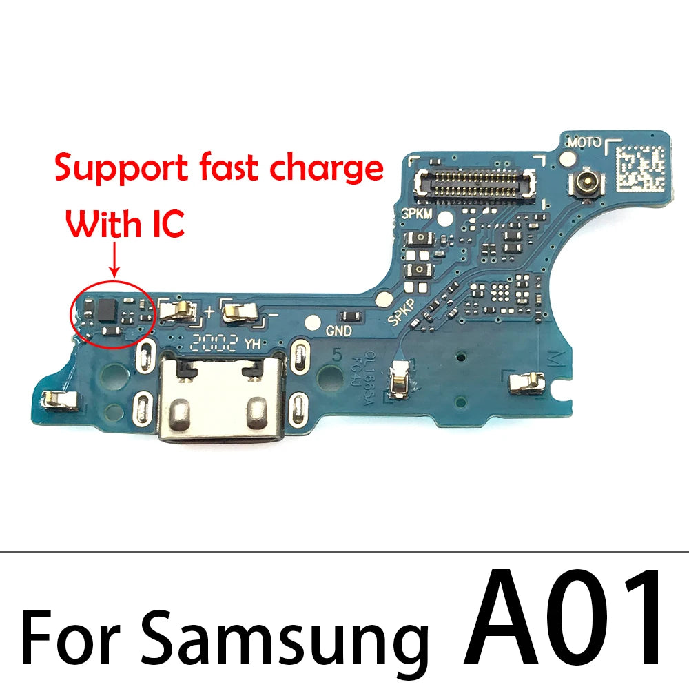 10Pcs USB Charging Dock Connector Board Flex Cable For Samsung A80 A70 A50 A40 A30 A20 A10 A11 A01 A21s A31 A51 A71 A30s A50s Samsung phone repair parts