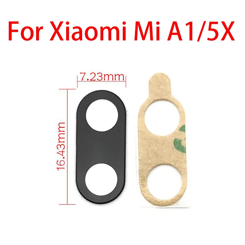 2Pcs/Lot, Rear Back Camera Glass Lens Cover For Xiaomi Mi A3 With Sticker Adhesive For Xiaomi Mi A1 A2 Lite Replacement Parts Xiaomi  Xiao mi phone repair parts