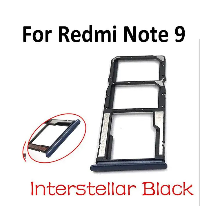 New SIM Card Tray Slot Holder For Xiaomi Redmi Note 7 9 9s 10 Pro Replacement Parts  Xiaomi  Xiao mi phone repair parts