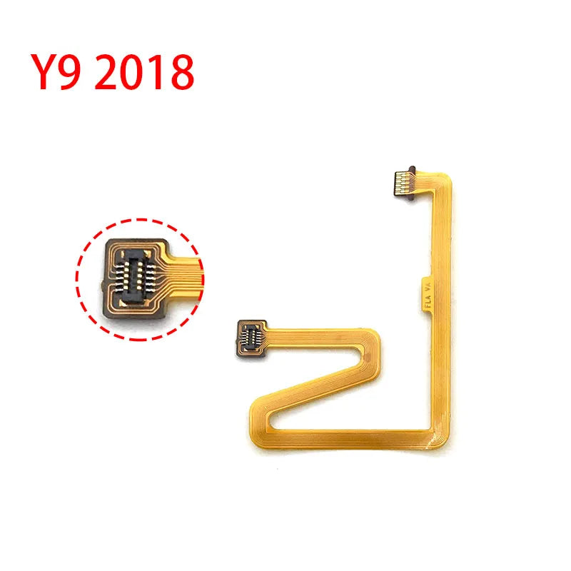 New Home Button Fingerprint Touch Id Sensor Connector Flex Cable For Huawei Y6P Y7P Y8s Y6 Y7 Y9 Prime 2017 2018 2019 2020 Huawei phone repair parts