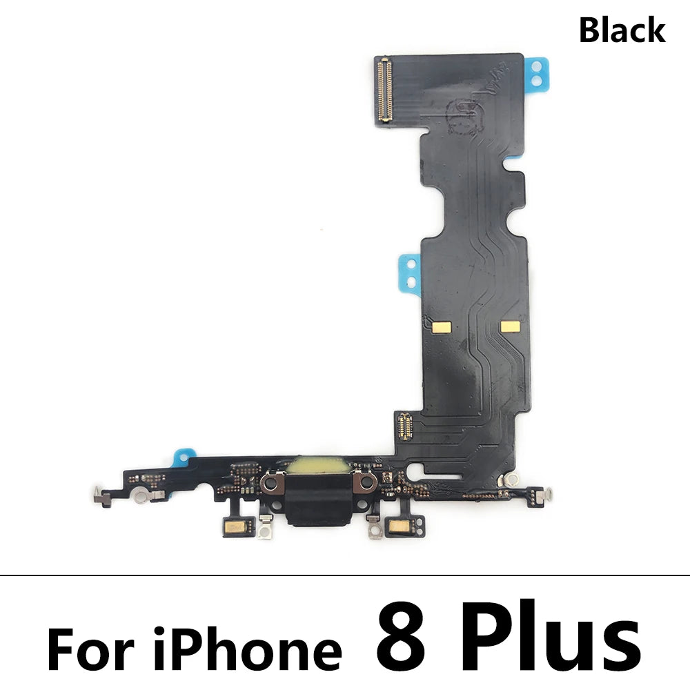 10Pcs/Lot, USB Micro Charger Charging Port Dock Connector Microphone Board Flex Cable For Iphone 6 6G 6S 7 7G 8 8G Plus iPhone phone repair parts