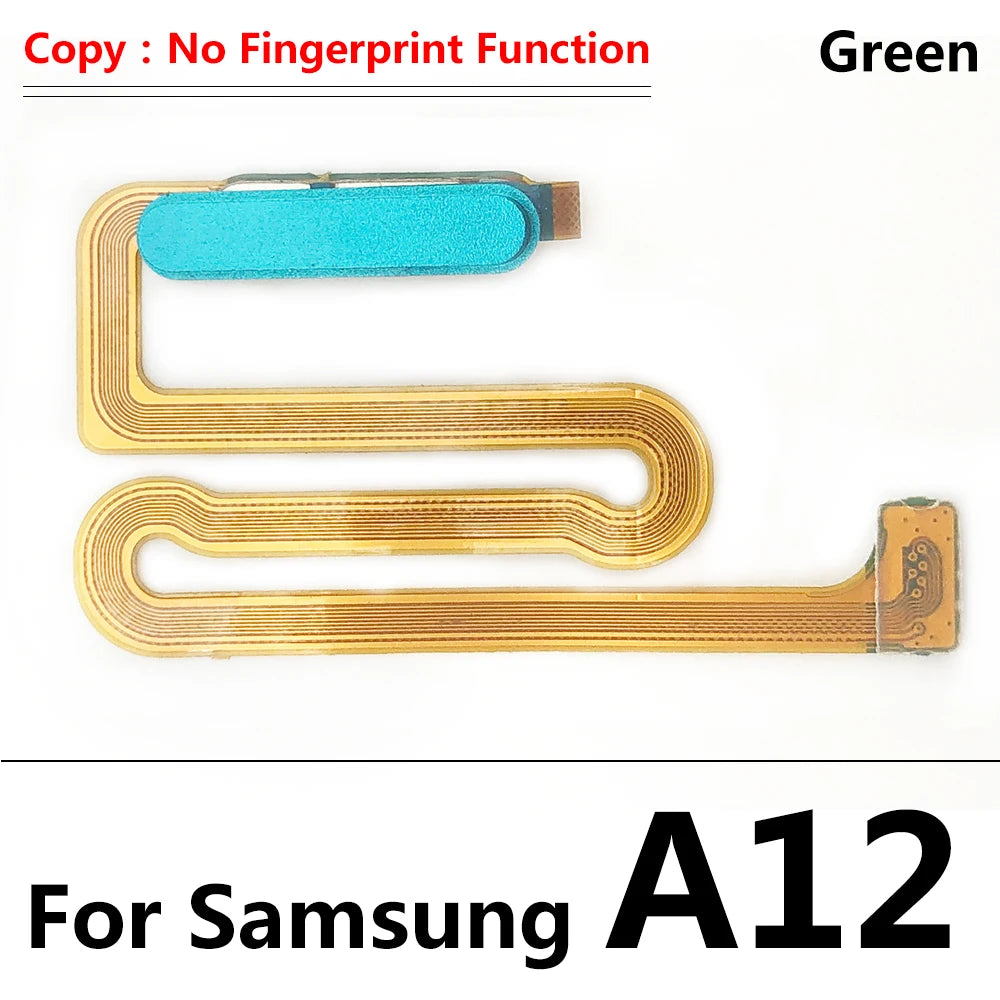 50Pcs/Lot, Fingerprint Sensor Home Return Key Menu Button Flex Ribbon Cable For Samsung A12 A125 A125F Samsung phone repair parts