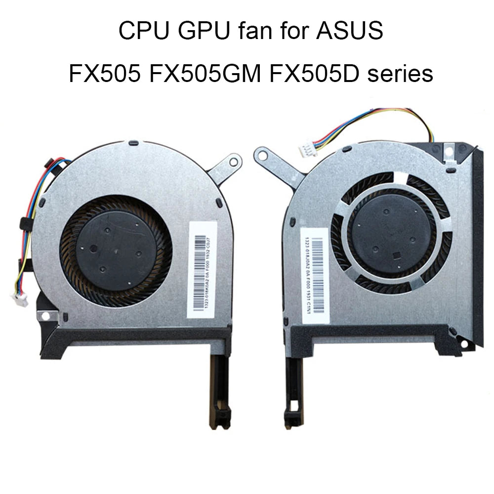 Laptop CPU GPU Cooling Fans For ASUS Rog Strix FX505 FX505G FX505GE FX505D TUF Gaming Computer Cooler Fans 13NR00S0M11111 2011 ASUS laptop repair parts