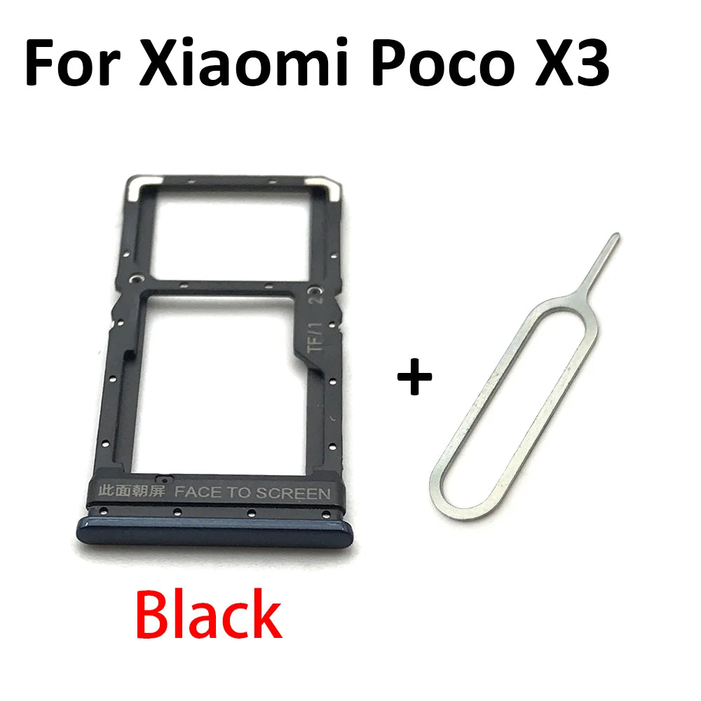 New For Xiaomi Redmi K20 K20 Pro For Xiaomi Mi 9T SIM Card Tray Slot Holder For Xiaomi Mi 10 Mi10 Pro 10T Lite Poco X3 Xiaomi  Xiao mi phone repair parts