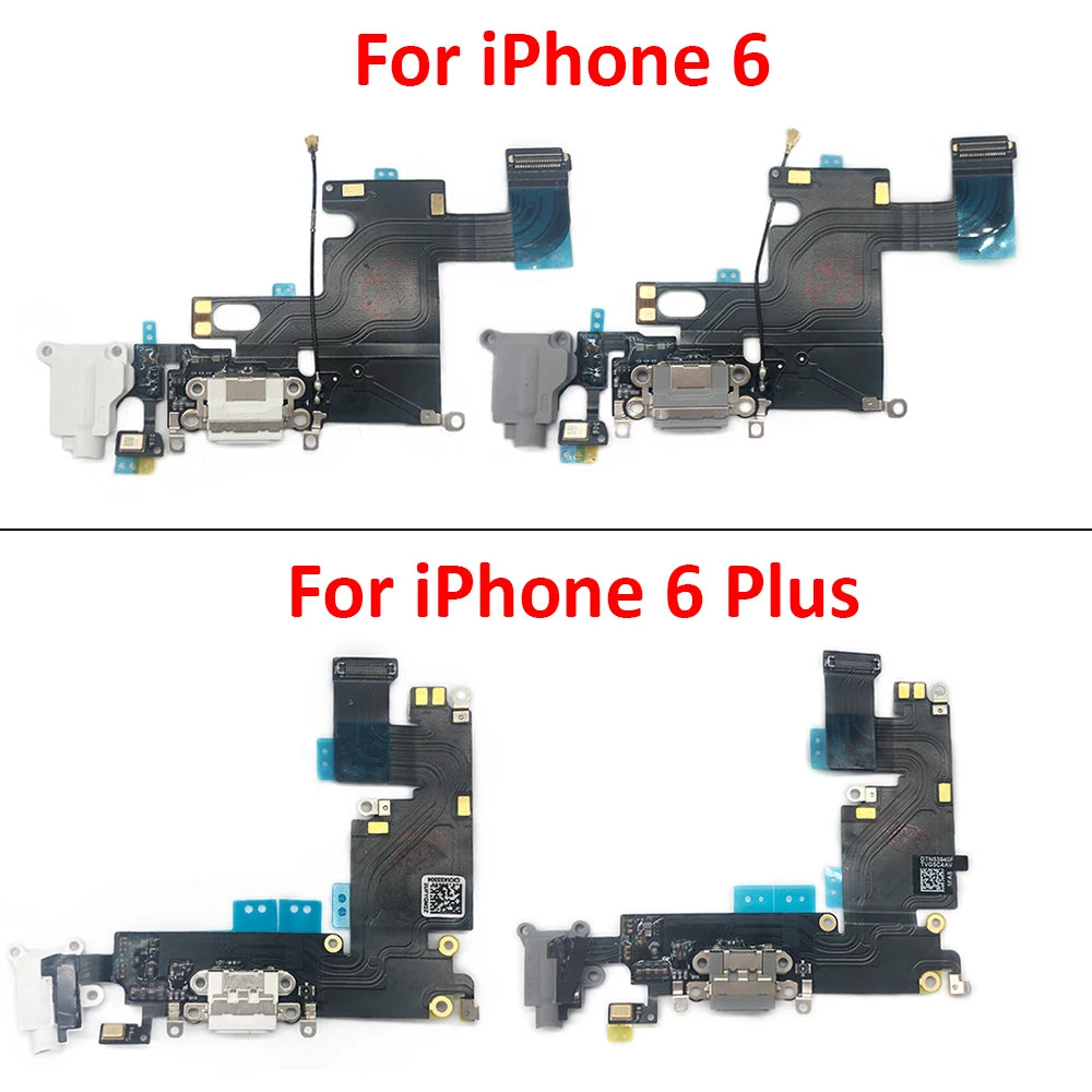 10Pcs/Lot, For iPhone 6 6S 7 8 6G 7G 8G Plus Dock Connector USB Charger Charging Board Port Flex Cable Microphone Board iPhone phone repair parts