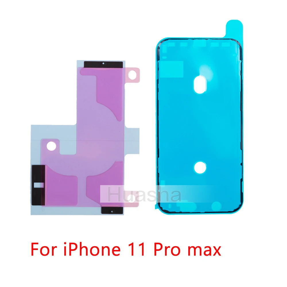 2pcs/lot For iPhone 16 15 14 13 12 11 pro Plus X XR XS Max Battery Sticker Strips + LCD Display Waterproof Seal Adhesive Sticker iPhone phone repair parts