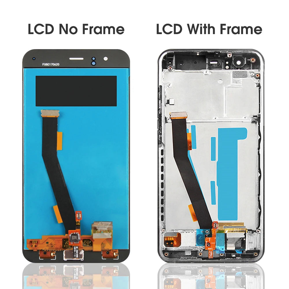 Mi 6 Display Screen with Frame, for Xiaomi Mi 6 MCE16 Lcd Display Digital Touch Screen with Frame for Xiaomi Mi6 Replacement Xiaomi phone repair parts