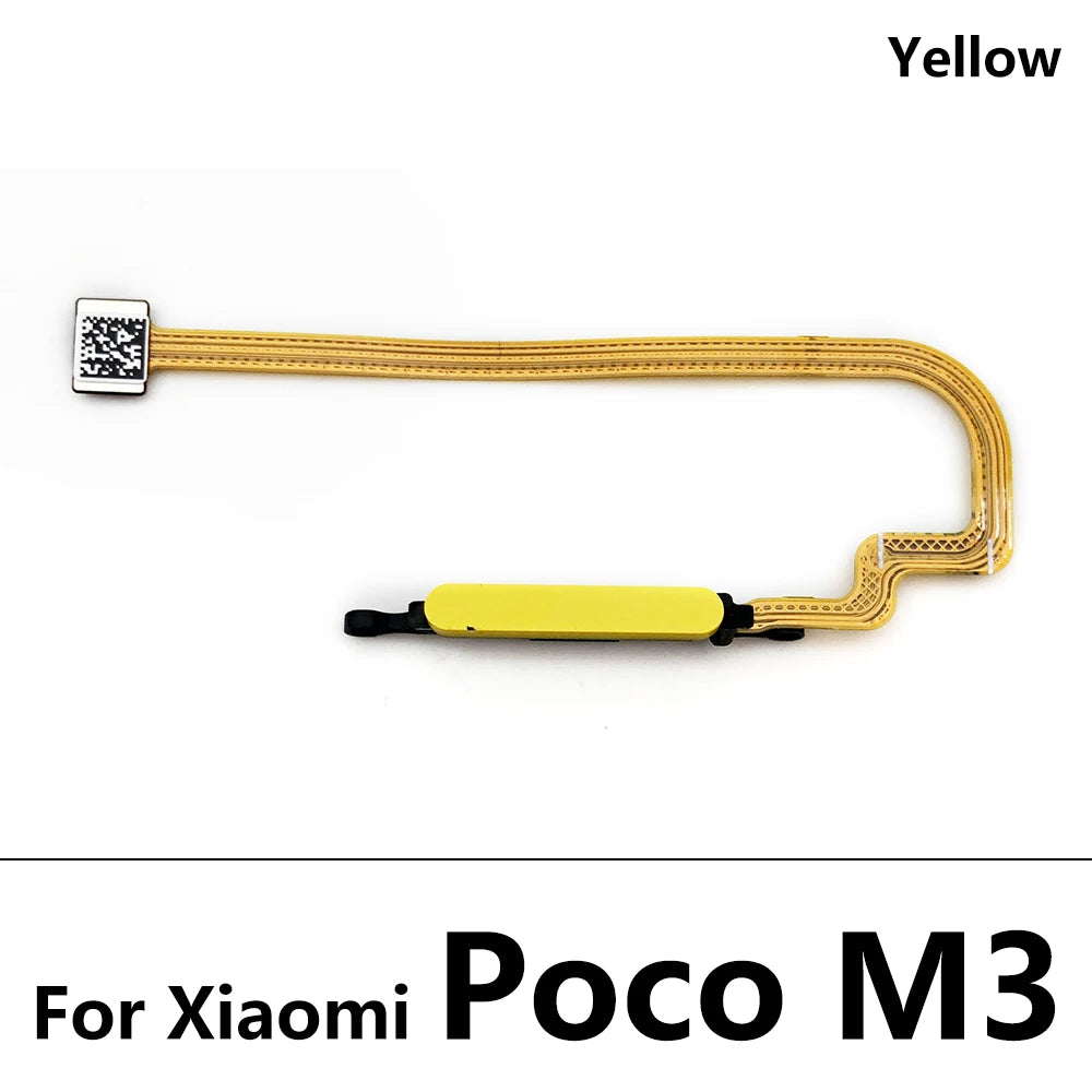 Fingerprint For Xiaomi Redmi Note 9 10 Pro 9s Poco X3 Pro M3 Home Button Fingerprint Menu Return Key Sensor Flex Cable Xiaomi  Xiao mi phone repair parts