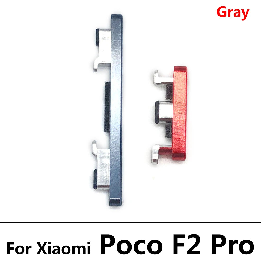 New For Xiaomi Poco F1 F2 Pro F3 F4 5G SIde Volume Button + Power ON / OFF Buttton Key Set Replacement Parts  Xiaomi  Xiao mi phone repair parts