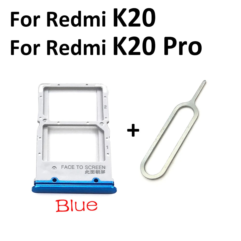 New For Xiaomi Redmi K20 K20 Pro For Xiaomi Mi 9T SIM Card Tray Slot Holder For Xiaomi Mi 10 Mi10 Pro 10T Lite Poco X3 Xiaomi  Xiao mi phone repair parts