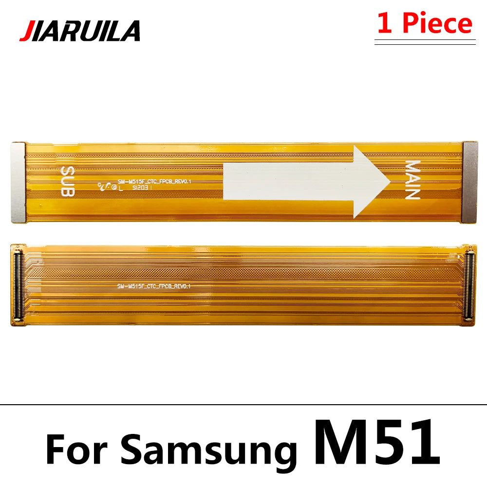 10Pcs， Main Board Motherboard Connector Flex Cable For Samsung M21 M31 M31S M51 M52 M62 M32 M10 M20 M30 M21s M30s M22 M53 M54 5G Samsung phone repair parts