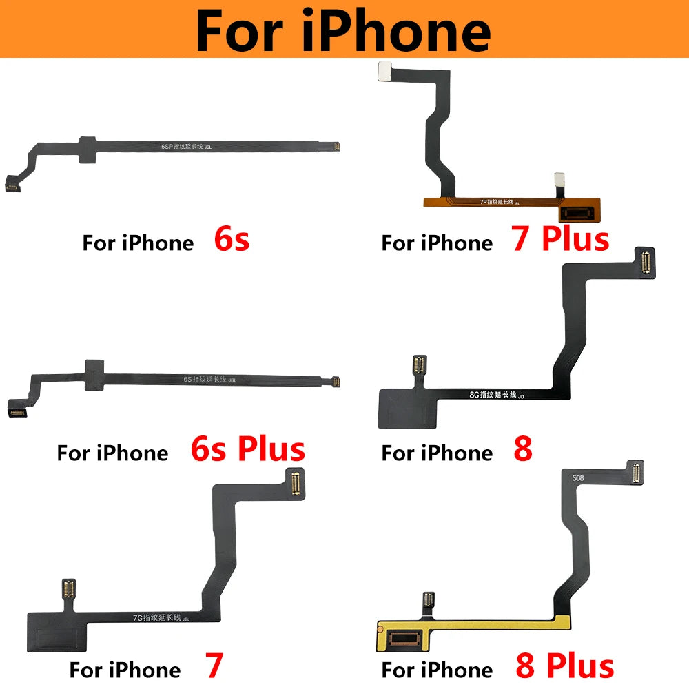 New For iPhone 6 6S 7 8 Plus Home Touch ID Return Fingerprint Button Motherboard Connection Connector Flex Cable iPhone phone repair parts
