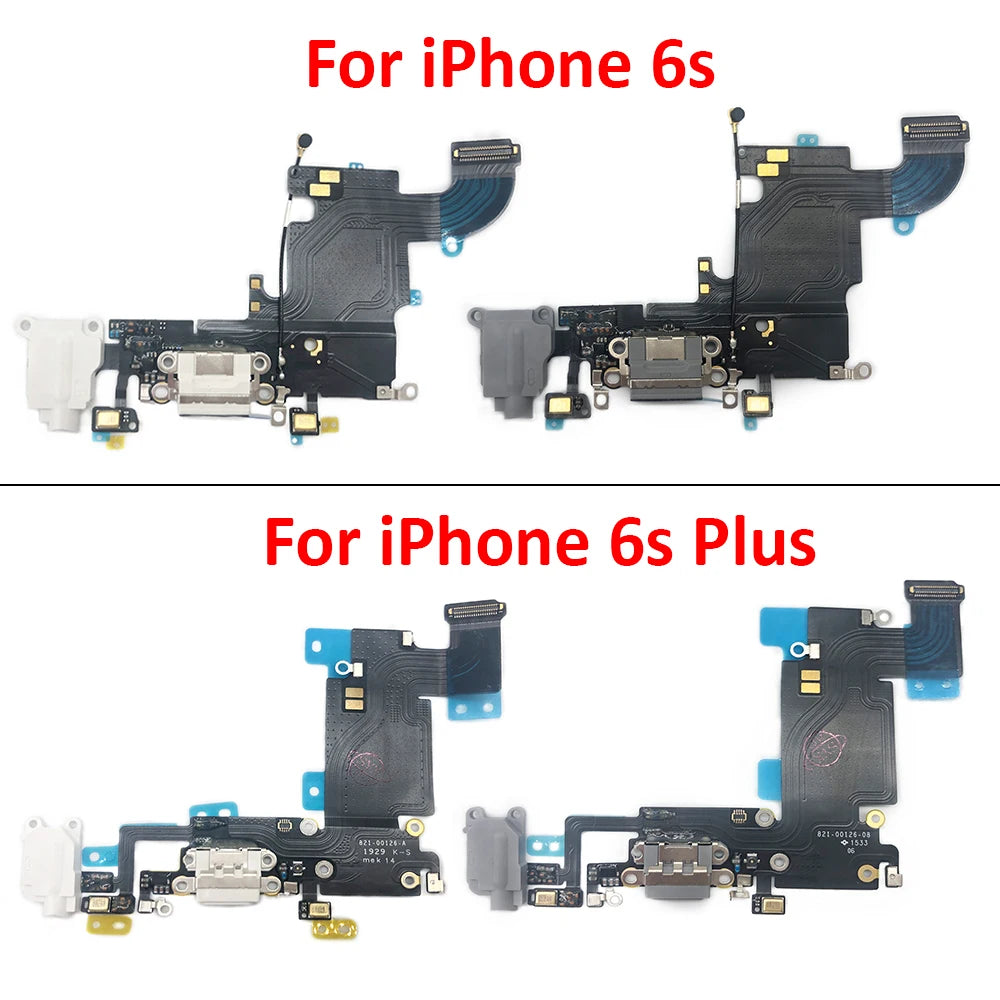 10Pcs/Lot, For iPhone 6 6S 7 8 6G 7G 8G Plus Dock Connector USB Charger Charging Board Port Flex Cable Microphone Board iPhone phone repair parts