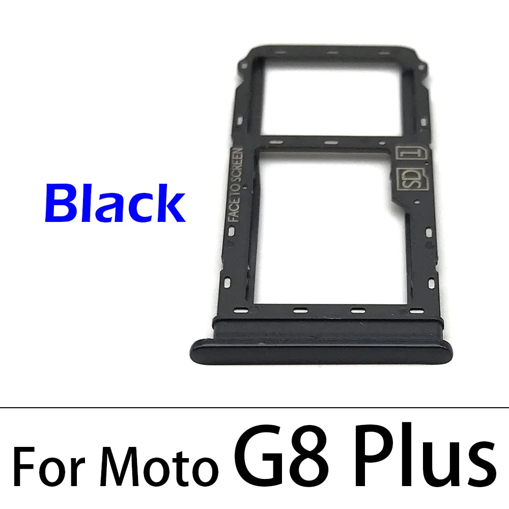 New SiM Tray For Motorola Moto G7 G8 G9 Play Plus Power Lite SIM Card Slot SD Card Tray Holder Adapter Motorola phone repair parts