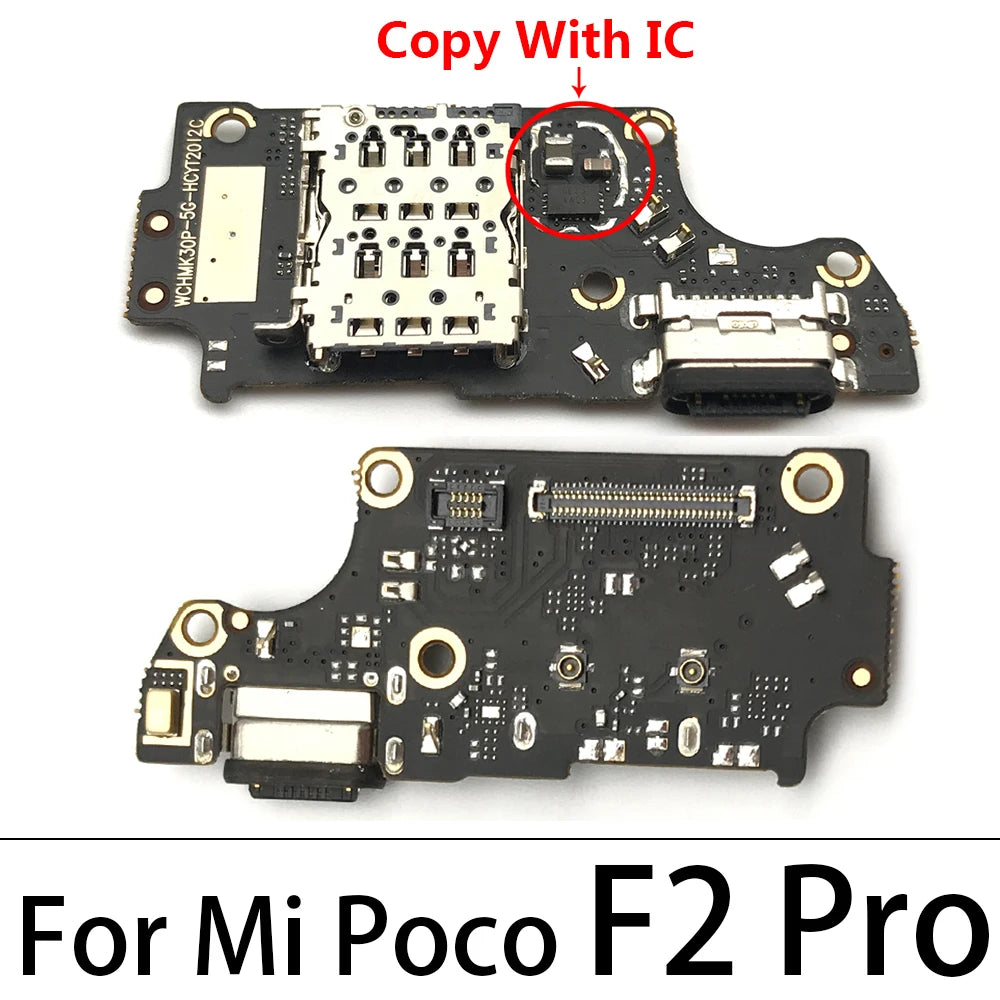 New Charger Board PCB Flex For Xiaomi Poco F2 Pro USB Port Connector Dock Charging Ribbon Cable With Microphone  Xiaomi  Xiao mi phone repair parts