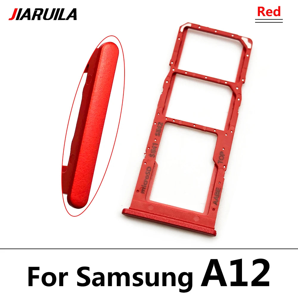 10Pcs/Lot,  For Samsung A12 A125F A31 A315F A51 A515F A71 A715F SIM Card Tray Slot Holder Replacement Parts Dual Samsung phone repair parts