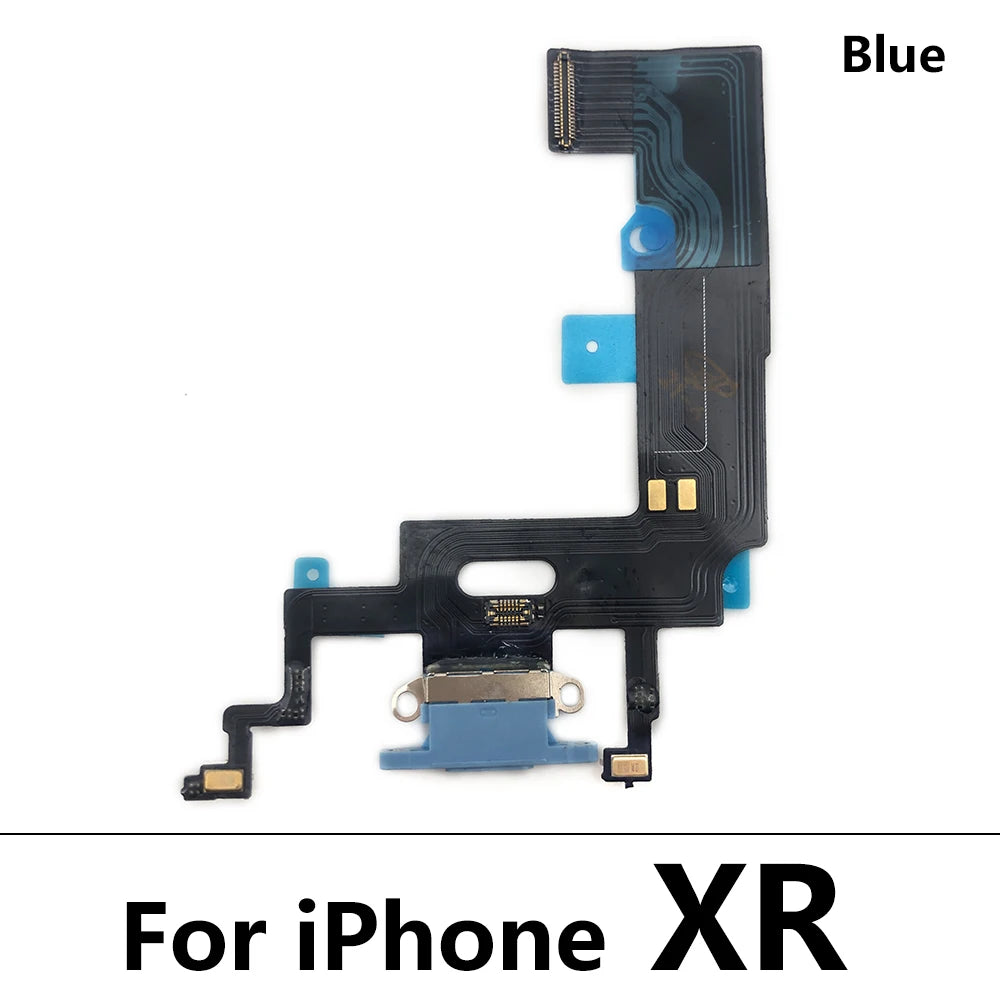 New USB Charging Port Board Flex Cable Connector Parts For Iphone X XR XS Max Microphone Module iPhone phone repair parts